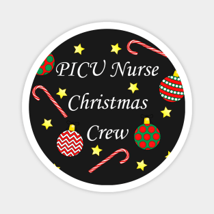 PICU Nurse Christmas Crew (White) Magnet